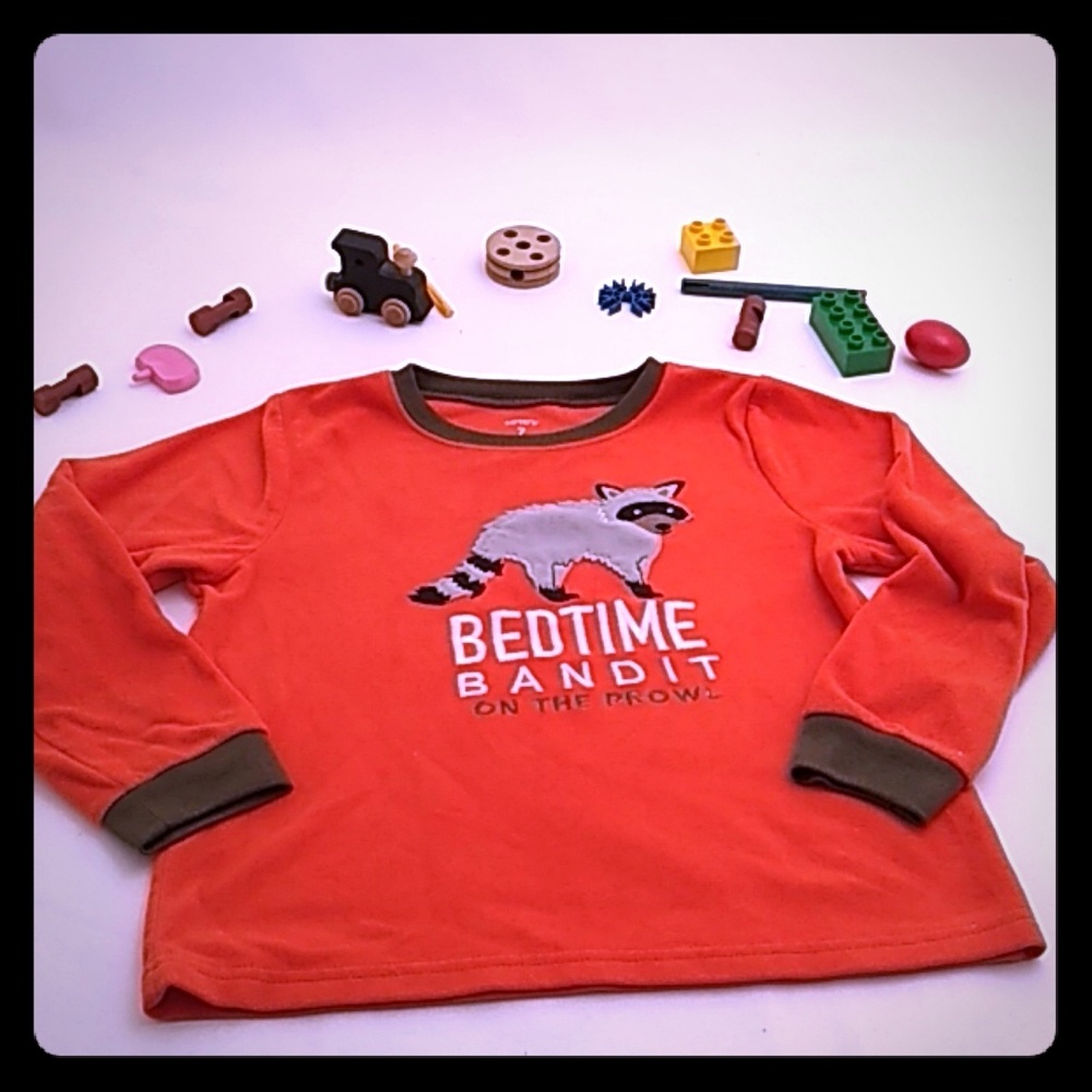 Carters orange fleece top